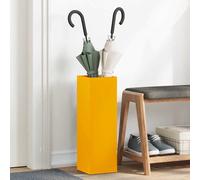 vidaXL Soporte para paraguas Mostaza 15,5 x 15,5 x 49 cm Metal, organizador moderno