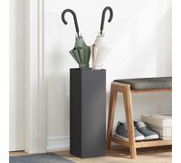 vidaXL Soporte para paraguas Organizador moderno Negro 15,5 x 15,5 x 49 cm Metal