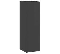 vidaXL Soporte para paraguas Organizador moderno Negro 15,5 x 15,5 x 49 cm Metal