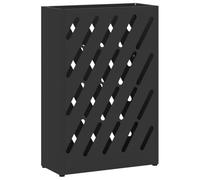 vidaXL Soporte para Paraguas de Lluvia Negro 28 x 12 x 41 cm Acero | Tiene suficiente espacio para paraguas y otras cosas, así que todo es fácil de agarrar,