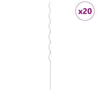 vidaXL Soporte para planta espiral 20 unidades 170cm acero galvanizado