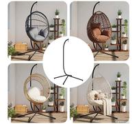 vidaXL Soporte para Silla Colgante Huevo sin Cesta Antracita Acero