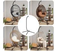 vidaXL Soporte para Silla Colgante Huevo sin Cesta Antracita Acero (Solo Base de Soporte)