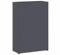vidaXL Soporte para sombrilla Antracita 28 x 12 x 41 cm Acero, Soporte de Paraguas Elegante para Interiores, Estante de Acero Rectangular, Organizador Moderno para el vestíbulo