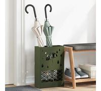 vidaXL Soporte para sombrilla Verde oliva 28 x 12 x 41 cm Acero