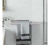 vidaXL Soporte para toallas Plateado 40 x 9 x 4 cm Acero inoxidable