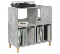 vidaXL Soporte para Tocadiscos Gris Hormigón 82 x 39,5 x 82,5 cm