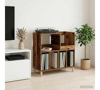 vidaXL Soporte para Tocadiscos Madera de Roble 82 x 39,5 x 82,5 cm