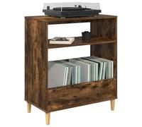vidaXL Soporte para Tocadiscos Roble Ahumado 71 x 39,5 x 83 cm
