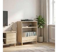 vidaXL Soporte para tocadiscos Roble Sonoma 71 x 39,5 x 83 cm