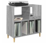 vidaXL Soporte para Tocadiscos Sonoma Gris 82 x 39,5 x 82,5 cm