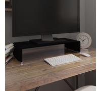 vidaXL Soporte para TV/Elevador monitor cristal negro 60x25x11 cm