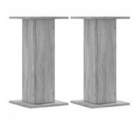 vidaXL Soportes de plantas 2 uds madera gris Sonoma 30x30x60 cm