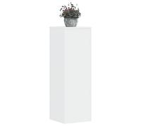 vidaXL Soportes de plantas 2 uds Madera de ingeniería Blanco 33x33x100 cm