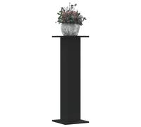 vidaXL Soportes de plantas Madera de ingeniería Negro 30x30x95 cm 2 uds