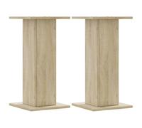 vidaXL Soportes de plantas 2 uds Madera roble Sonoma 30x30x60 cm