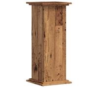 vidaXL Soporte de plantas Madera ingeniería envejecida 33x33x80 cm, soporte de maceta