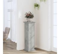 vidaXL Soporte de plantas madera de ingeniería gris hormigón 33x33x100 cm