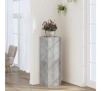 vidaXL Soportes de plantas madera ingeniería gris hormigón 33x33x100cm