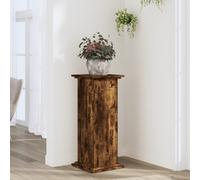 vidaXL Soportes para plantas Madera de ingeniería Roble ahumado 33x33x80 cm