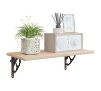 vidaXL Soportes para estanterías de pared 12 uds. Marrón antiguo