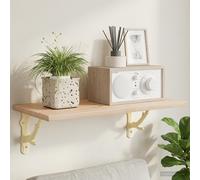 vidaXL Soportes para estanterías de pared 2 uds. Blanco antiguo