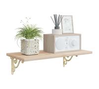 vidaXL Soportes para estanterías de pared 2 uds. Blanco antiguo