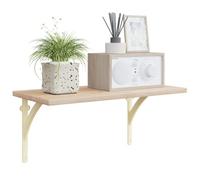 vidaXL Soportes para estanterías de pared 2 uds. Blanco antiguo