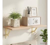 vidaXL Soportes para estanterías de pared 2 uds. Blanco antiguo