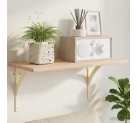 vidaXL Soportes para estanterías de pared 2 uds. Blanco antiguo