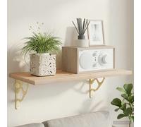 vidaXL Soportes para estanterías de pared 2 uds. Blanco antiguo