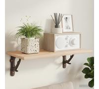 vidaXL Soportes para estanterías de pared 2 uds. Marrón antiguo