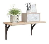 vidaXL Soportes para estanterías de pared 2 uds. Marrón antiguo