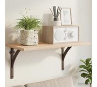 vidaXL Soportes para estanterías de pared 2 uds. Marrón antiguo