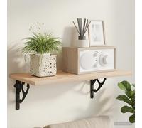vidaXL Soportes para estanterías de pared 2 uds. Negro 10 x 10 x 3 cm