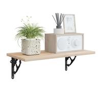 vidaXL Soportes para estanterías de pared 2 uds. Negro