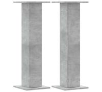 vidaXL Soportes para plantas Madera gris hormigón 30x30x95 cm 2 uds