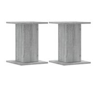 vidaXL Soportes para plantas 2 uds madera gris Sonoma 30x30x40 cm