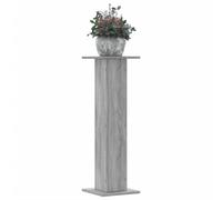 vidaXL Soportes para plantas 2 uds Madera Gris Sonoma 30x30x95 cm