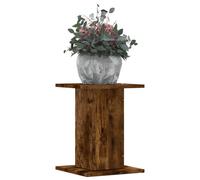 vidaXL Soportes para plantas 2 uds madera roble ahumado 30x30x40 cm