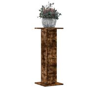 vidaXL Soportes para plantas 2 uds madera roble ahumado 30x30x80 cm