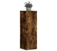 vidaXL Soportes para plantas 2 uds madera roble ahumado 33x33x100 cm