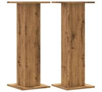 vidaXL Soportes para plantas 2 uds madera roble artisian 30x30x80 cm