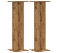 vidaXL Soportes para plantas 2 uds madera roble artisian 30x30x95 cm