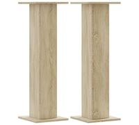 vidaXL Soportes para plantas 2 uds madera roble Sonoma 30x30x95 cm