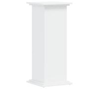 vidaXL Soportes para Plantas Madera de ingeniería Blanco 33x33x80 cm, Soporte de Flor, Soporte de Maceta, Soporte de Planta de casa, Soporte de Maceta
