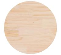 vidaXL Superficie de mesa repuesto Ø50×2,5 cm Madera maciza de pino para comedor y cocina