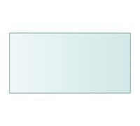 vidaXL Superficie de mesa vidrio templado transparente 50x100 cm
