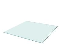 vidaXL Tablero de mesa cuadrado de cristal templado 800 x 800 mm