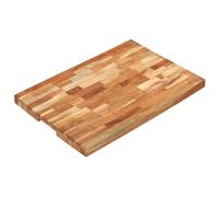vidaXL Tabla de cortar de madera maciza de acacia 60x40x4 cm